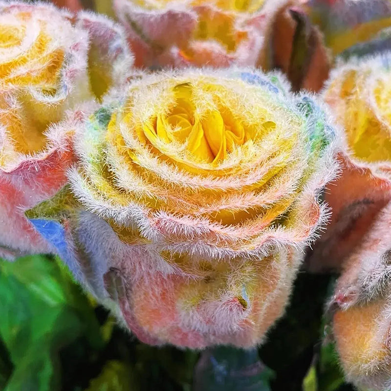 Rainbow Frost Rose Seeds – Add a Touch of Frosted Magic to Your Garden!