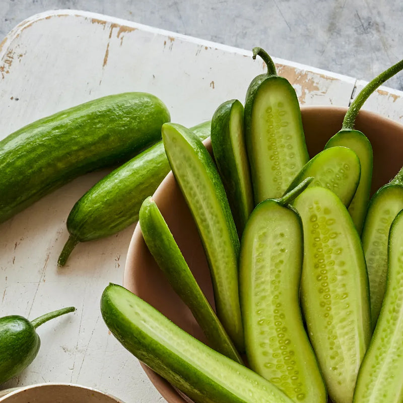 Pepino, mini, híbrido para fiestas