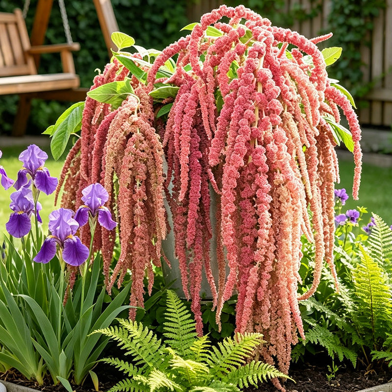 Coral & Salmon Hanging Tassels – Love-Lies-Bleeding (Amaranthus caudatus) Seeds