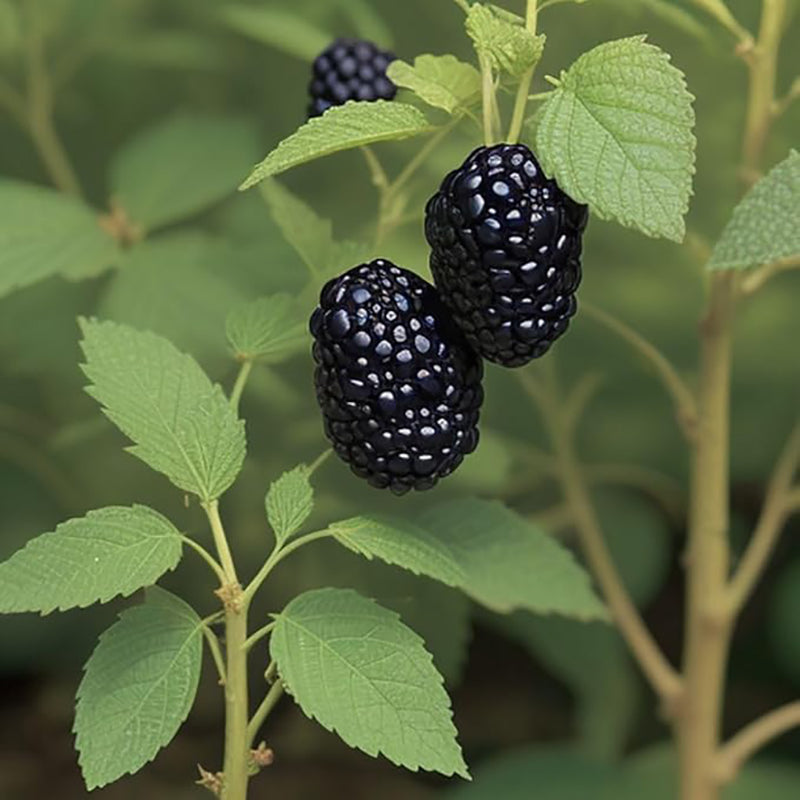 Semillas de mora de primera calidad: cultive bayas jugosas y sabrosas en casa: arbusto gigante perenne de gran tamaño para exteriores