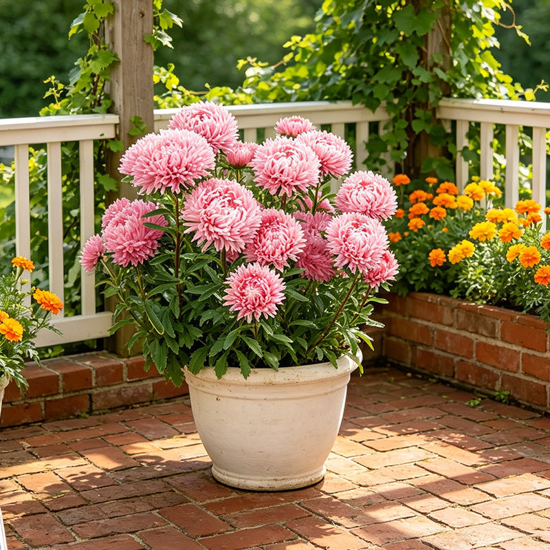 Bubblegum Pink China Aster (Callistephus chinensis) Seeds