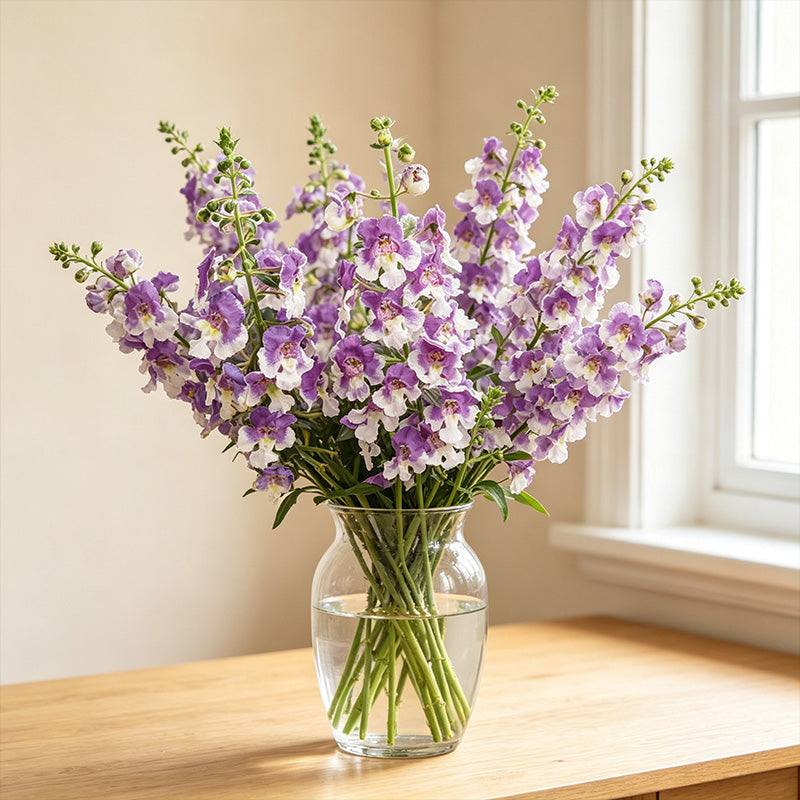 Bicolor Lavender & White Summer Snapdragon (Angelonia angustifolia) Seeds
