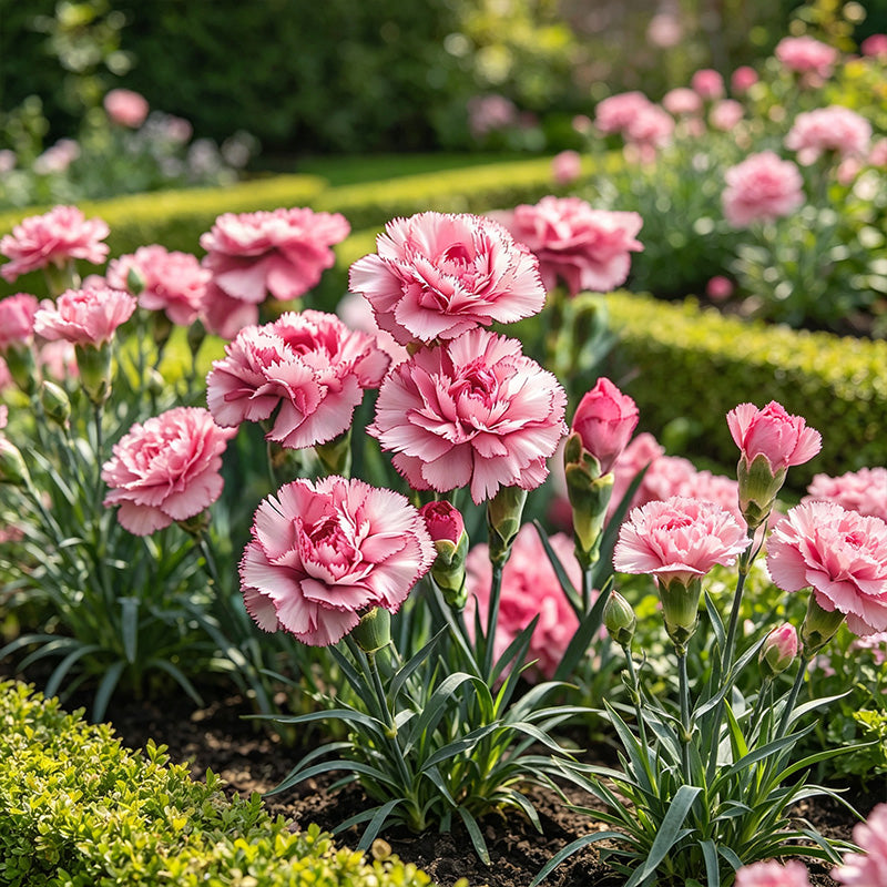 Blush Pink Magenta-Edged Carnation Seeds