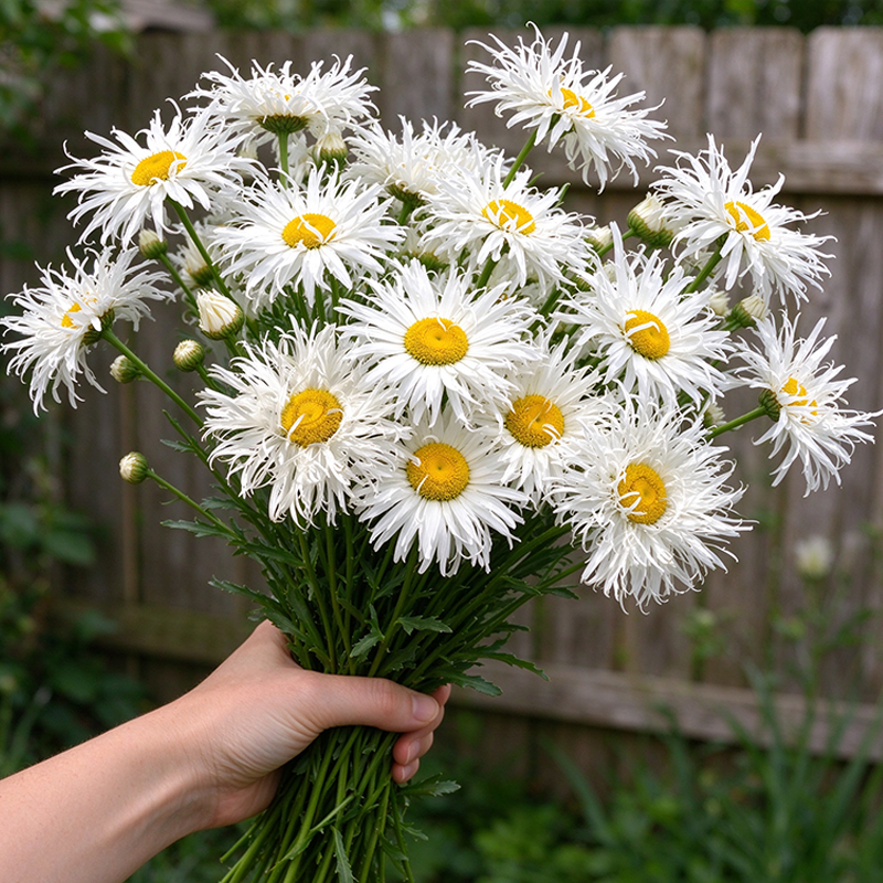 Shasta Crazy Daisy Seeds Perennial Tall Double for Wildflower Gardens