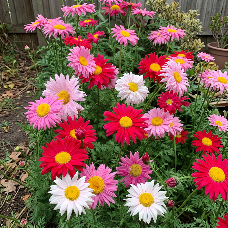 Robinsons Giant Mix Daisy Seeds Perennial Bushy Mixed for Wildflower Gardens