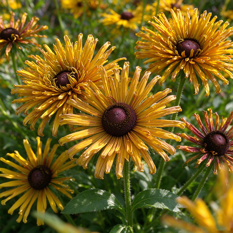 Quilled Spider Black-Eyed Susan Seeds Annual Tall Mixed Colors for Pollinators