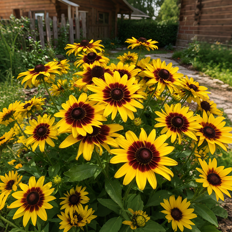 Ringed Gloriosa Black-Eyed Susan Seeds Annual Tall Bicolor for Pollinators