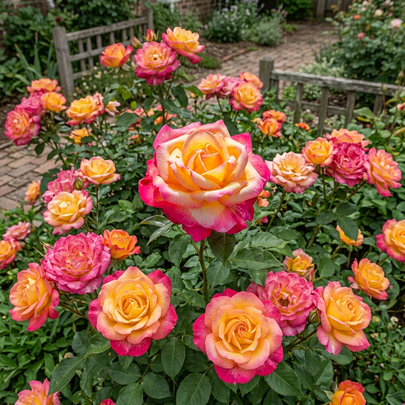 Rose Double Delight Seeds Perennial Tall Bicolor for Cut Flowers