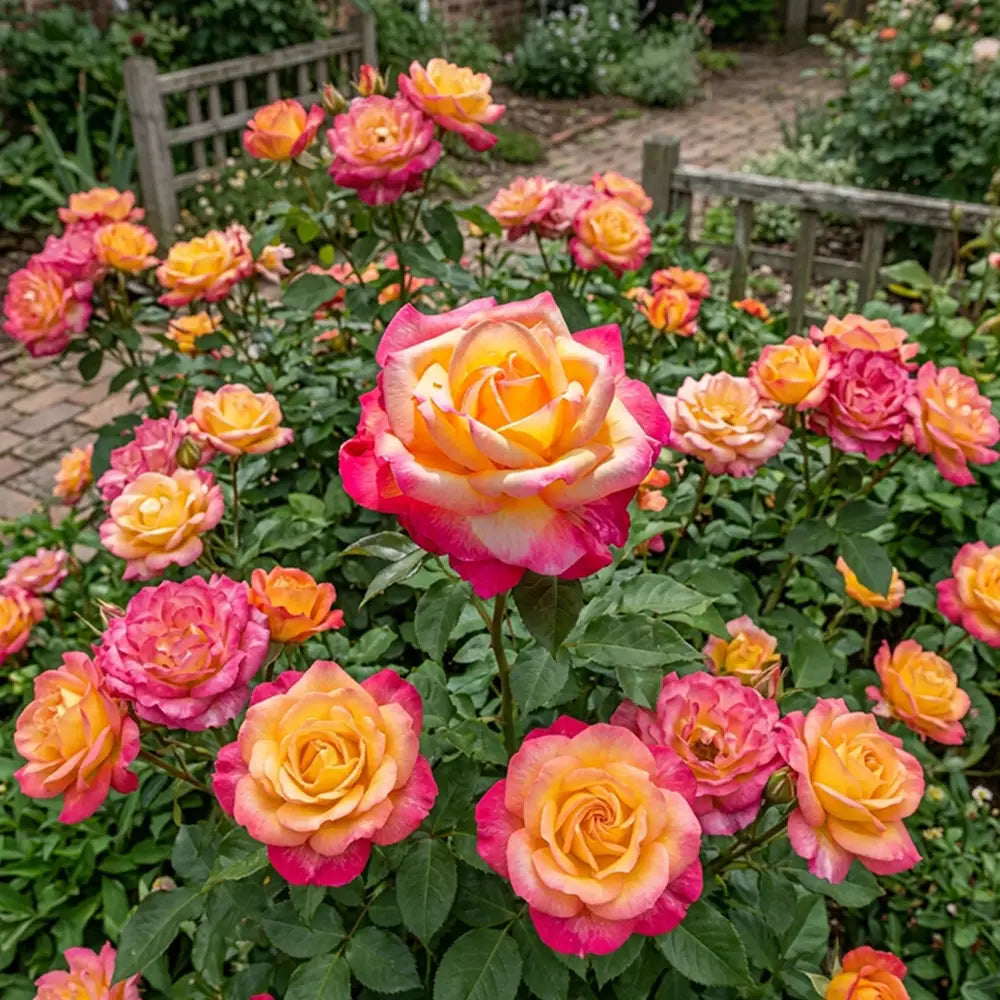Rose Double Delight Seeds Perennial Tall Bicolor for Cut Flowers