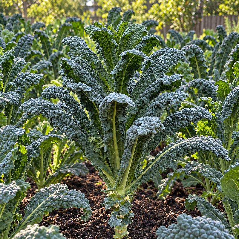 Black Tuscan Kale Seeds Annual Tall Dark Green for Salads