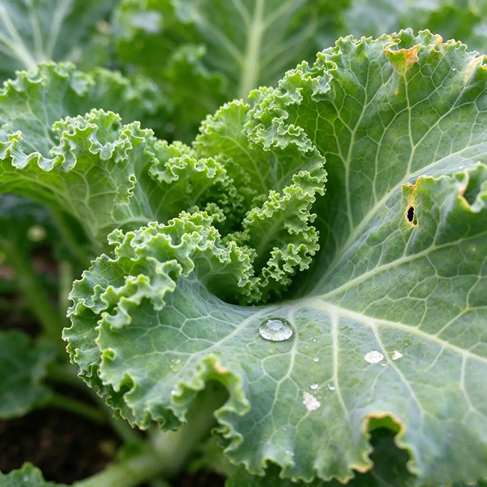 Crisp Morning Curly Kale Seeds Biennial Compact Curly for Salads