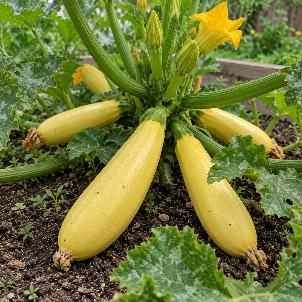Early Prolific Straightneck Squash Seeds Annual Bushy Yellow for Culinary