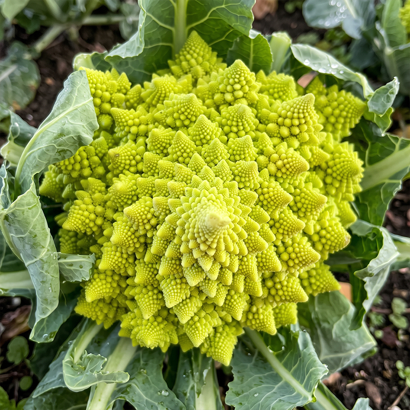 Roman Pagoda Cauliflower Seeds Annual Tall Green for Culinary