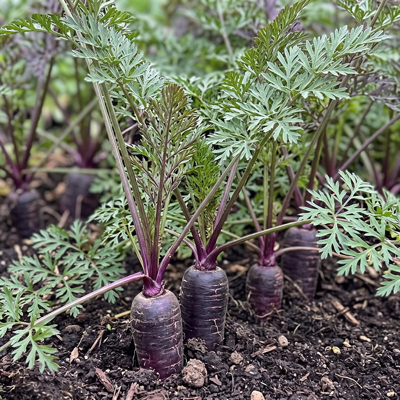 Royal Purple Carrot Seeds Biennial Compact Purple for Culinary