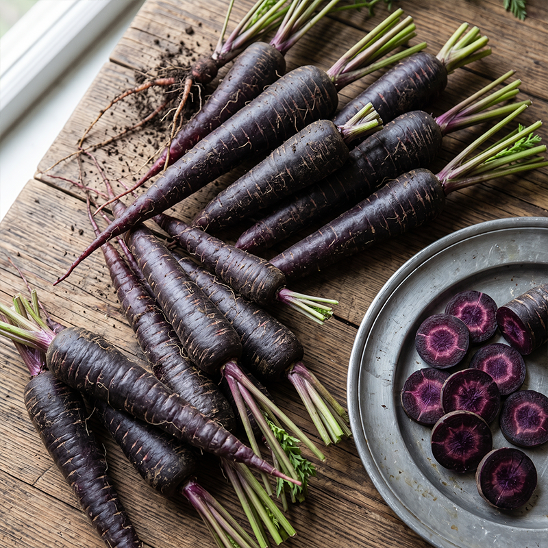 Royal Purple Carrot Seeds Biennial Compact Purple for Culinary