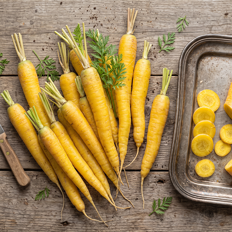 Solar Yellow Carrot Seeds Biennial Compact Yellow for Culinary