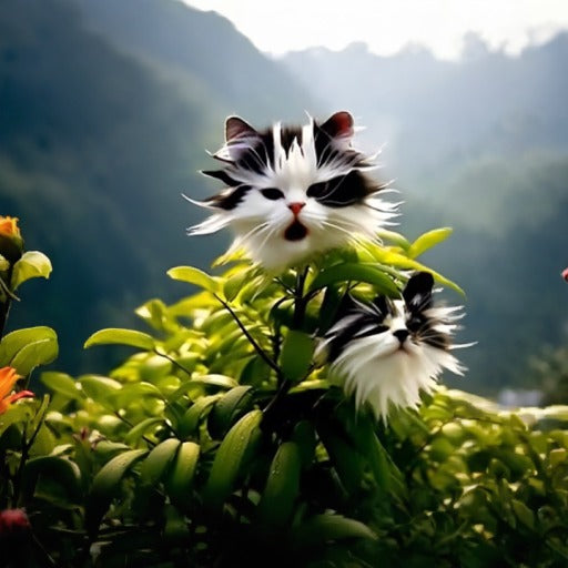 🐱🐱Cat's eye dazzle×Black long ears cat