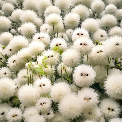 White Cat's Eye Ball Flower Seeds