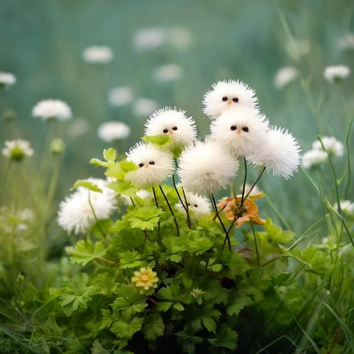 White Cat's Eye Ball Flower Seeds