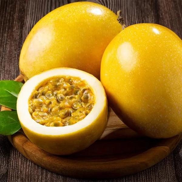 Yellow passion fruit seeds, Granadilla, Passiflora eduli