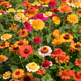 Crestar Mix Zinnia Seeds