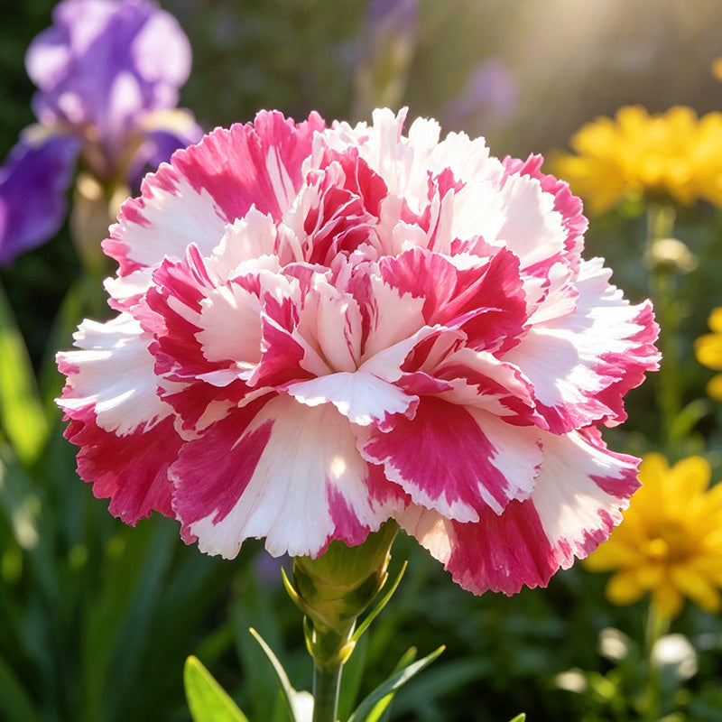 Pink & White Marbled Carnation Seeds