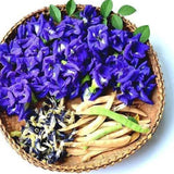 Semillas de flores de guisante de mariposa - HOA Dau Biec - Semillas de vid de guisante de mariposa azul (Clitoria ternatea) Semillas de plantas de vid tropicales - Semillas de flores comestibles