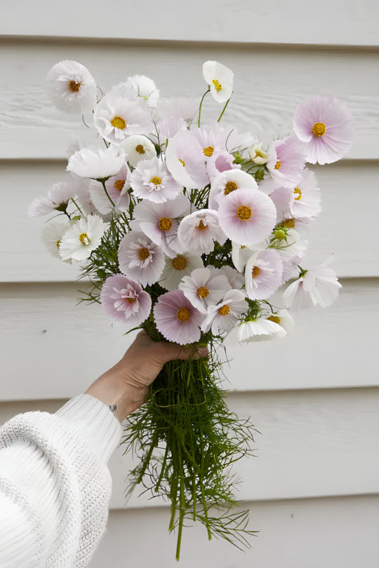 COSMOS CUPCAKE BLUSH FLOWER SEEDS