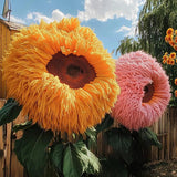 Semillas de girasol gigantes de color morado con forma de osito de peluche