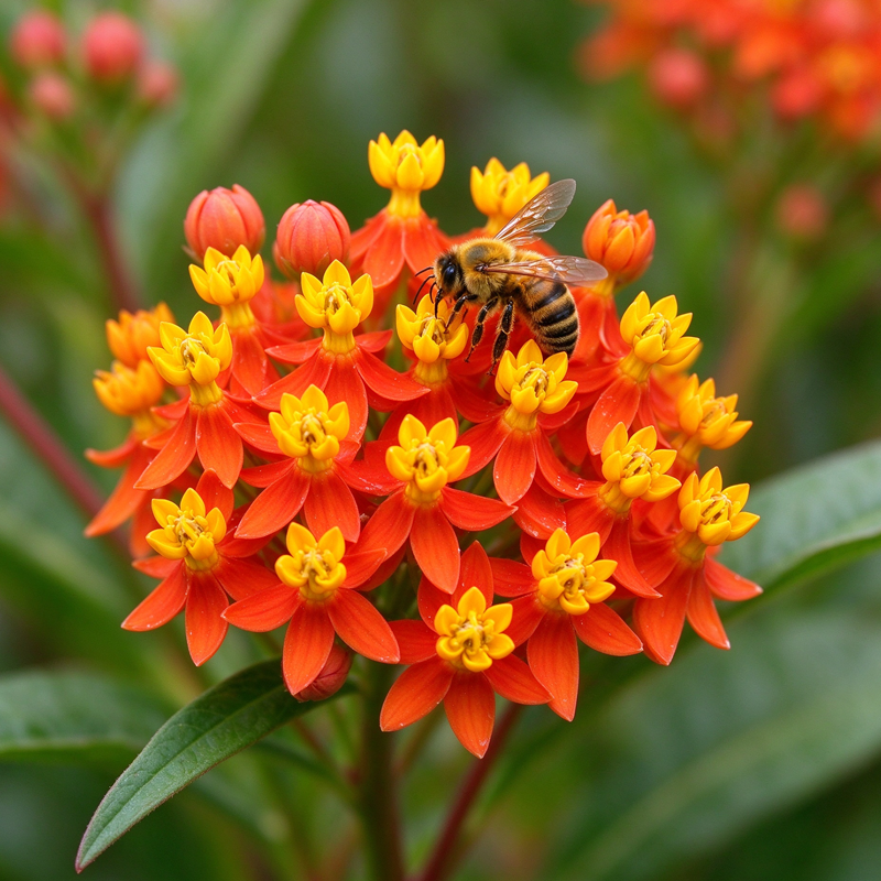 Tropical Milkweed Seeds Perennial Bushy Bicolor for Wildflower Gardens