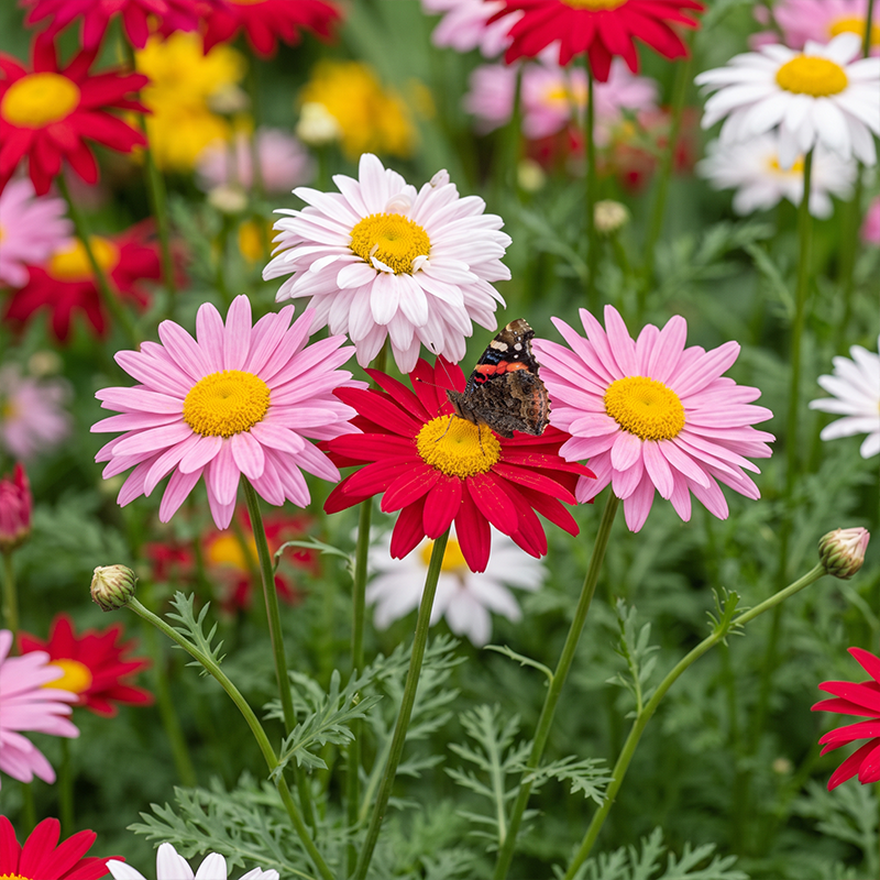 Robinsons Giant Mix Daisy Seeds Perennial Bushy Mixed for Wildflower Gardens