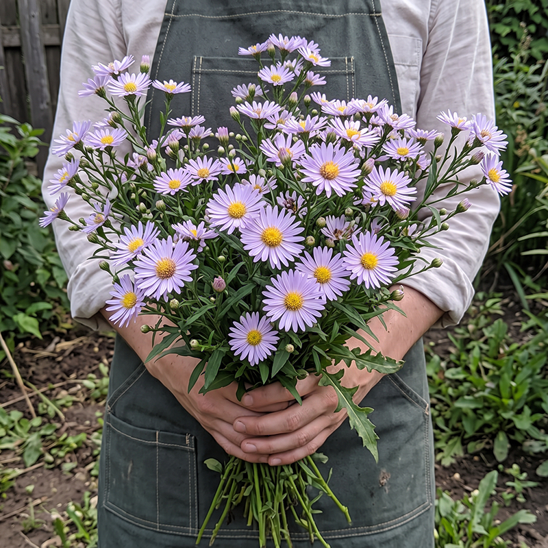 Lavender Purple Aster Seeds Perennial Tall Purple for Pollinators