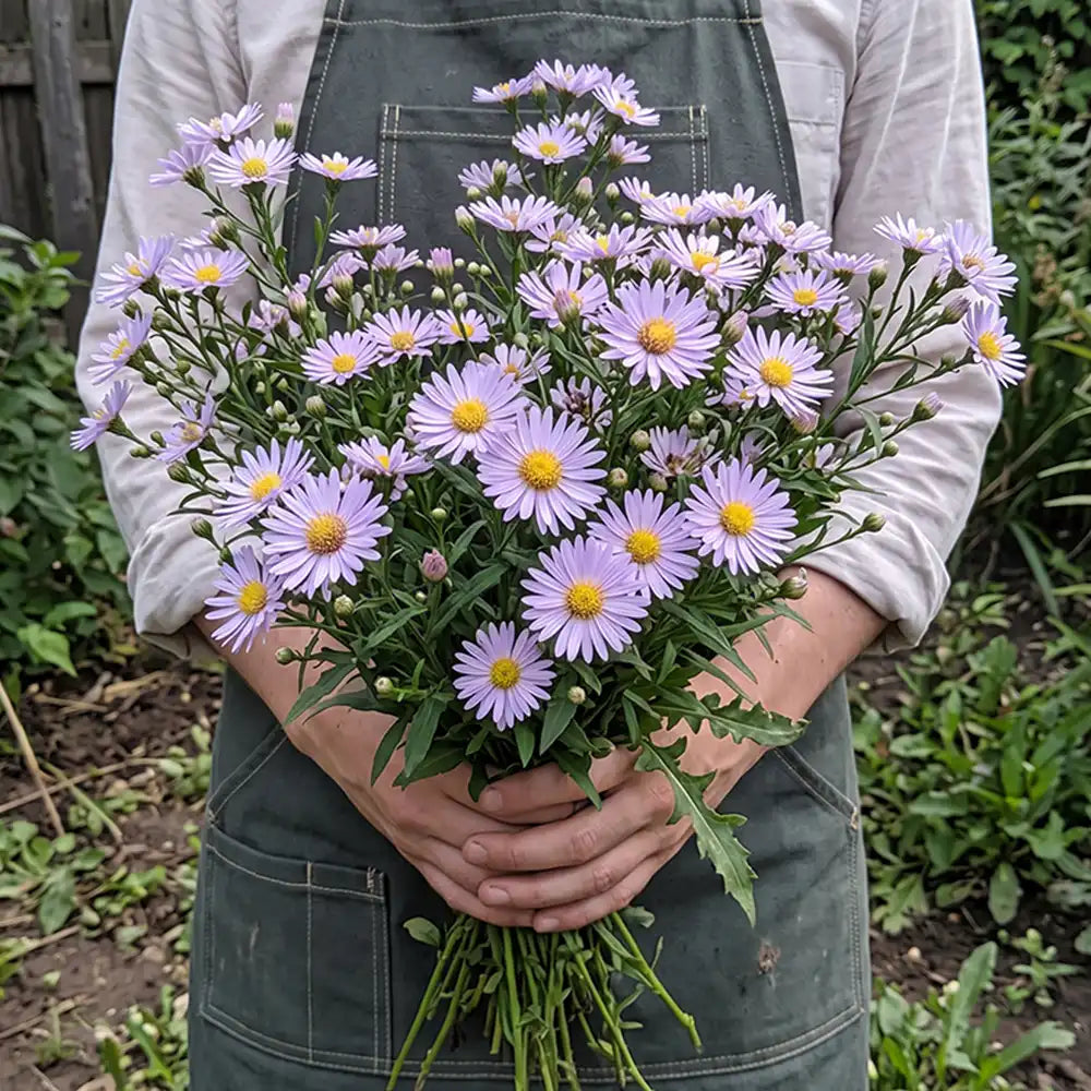 Lavender Purple Aster Seeds Perennial Tall Purple for Pollinators