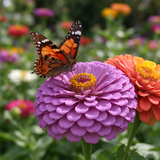 Mix Zinnia Seeds Annual Tall Mixed Colors for Cut Flowers