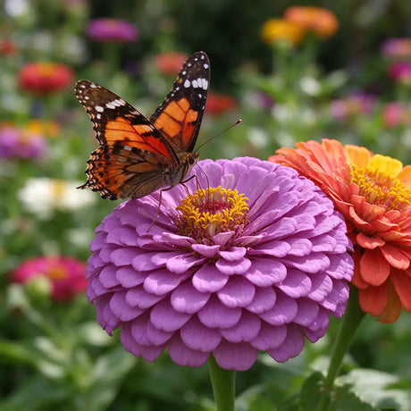 Mix Zinnia Seeds Annual Tall Mixed Colors for Cut Flowers