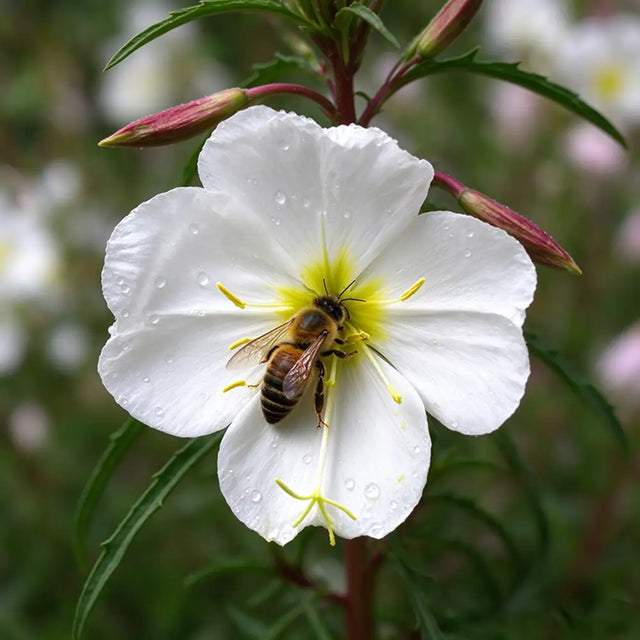 Pale Evening Primrose Seeds Perennial Upright White Blooms for Wildflo ...