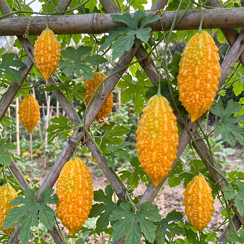 Lai Grape Bitter Melon Seeds Annual Climbing Green for Culinary