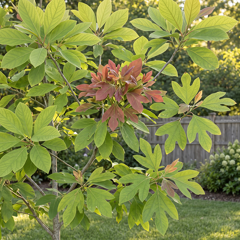 Sassafras albidum Seeds Perennial Deciduous Tree with Aromatic Foliage