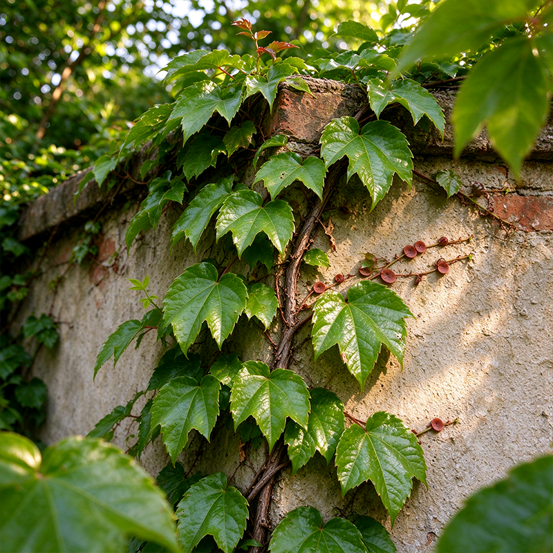 Semillas de hiedra, enredaderas, lianas, enredaderas verdes, hermosas plantas trepadoras que se arrastran por el suelo, bonsái para el hogar