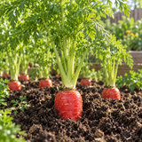 Atomic Red Carrot Seeds Biennial Upright Red for Pickling