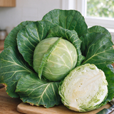 Crisp White-Hearted Cabbage Seeds Biennial Compact White for Salads