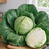 Crisp White-Hearted Cabbage Seeds Biennial Compact White for Salads