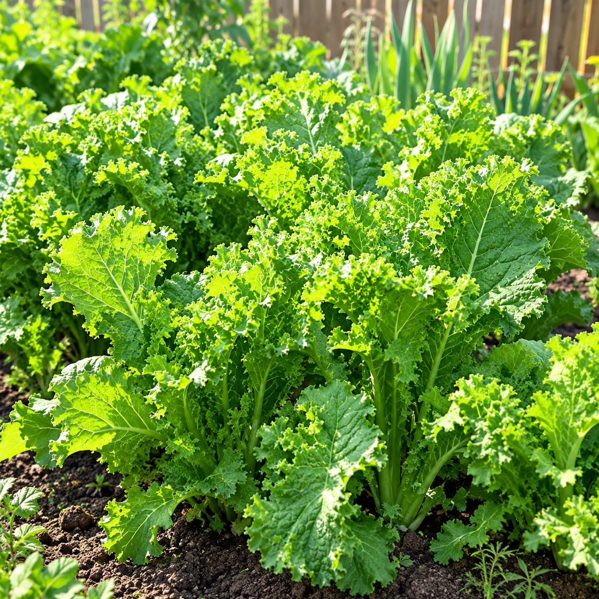 Curly Green Mustard Seeds Biennial Compact Curly for Salads