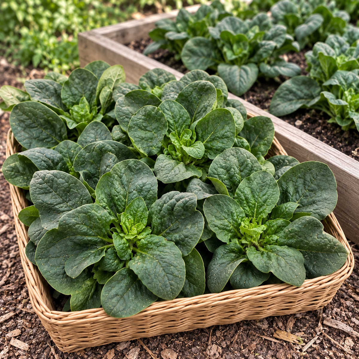 Deep Savoy Spinach Seeds Annual Compact Savoy for Culinary