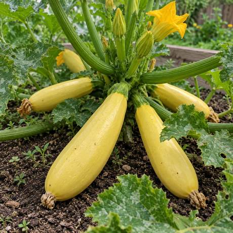 Early Prolific Straightneck Squash Seeds Annual Bushy Yellow for Culinary