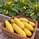 Early Prolific Straightneck Squash Seeds Annual Bushy Yellow for Culinary