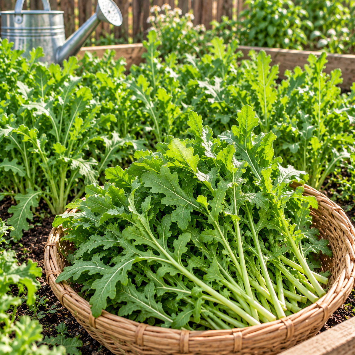 Long-Stem Gourmet Arugula Seeds Annual Compact Green for Salads