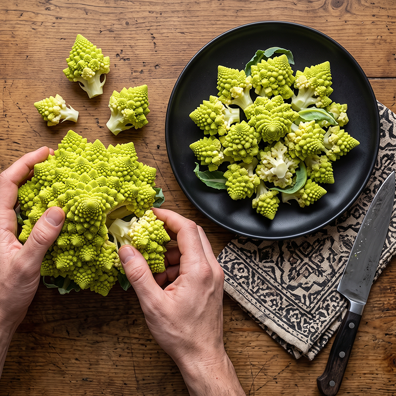 Roman Pagoda Cauliflower Seeds Annual Tall Green for Culinary