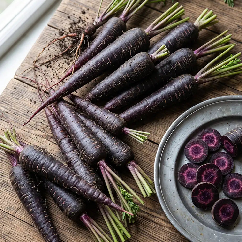 Royal Purple Carrot Seeds Biennial Compact Purple for Culinary