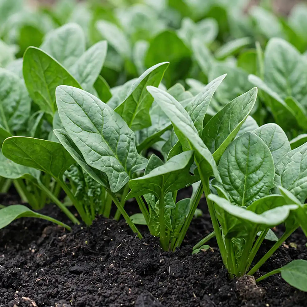 Ruby-Stem Spinach Seeds Annual Compact Red for Culinary